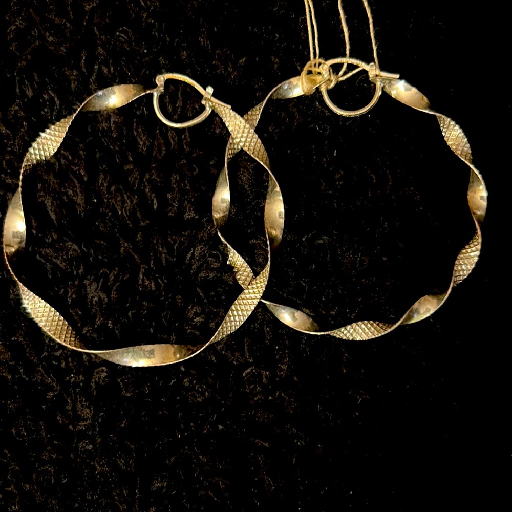 Sliver Hoop Earrings 925 sliver